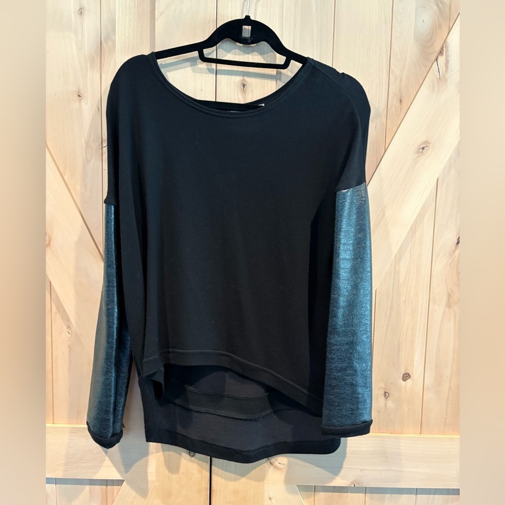 Faux Leather Sleeve Top by Generation Love 🖤